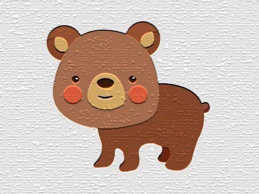 Cartoon Bear Puzzle Game Online Puzzle Game