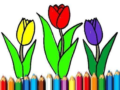 Spring Coloring Art Book