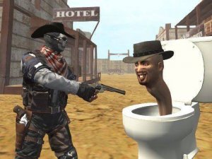 Cowboy vs Skibidi Toilets: Wild West Action