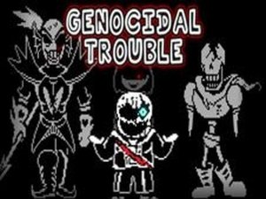 FNF: Sans & Papyrus & Chara Sings Genocidal Trouble Online Game