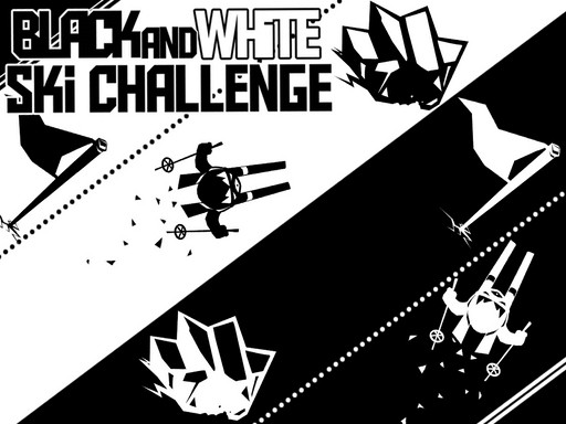 Black & White Ski Challenge Online Game