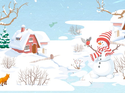 Snowman Slide Puzzle Game