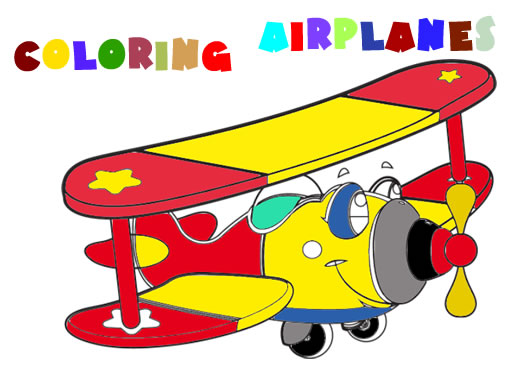 Coloring Book Airplane Online Game