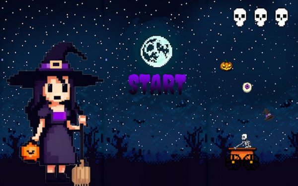 Fall Halloween Pumpkin Catch Online Arcade Game