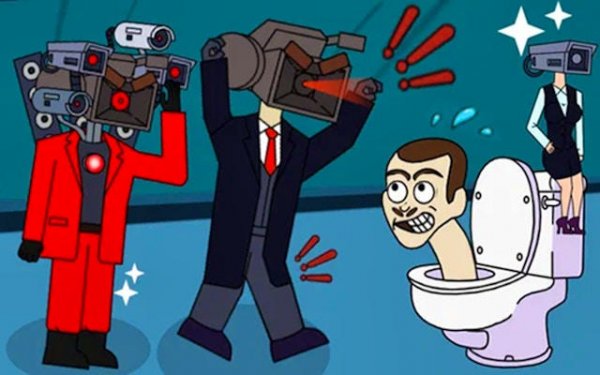 Skibidi Toilet and Titans Escape Puzzle Online Game