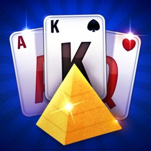 Pyramid Solitaire Blue Card Game