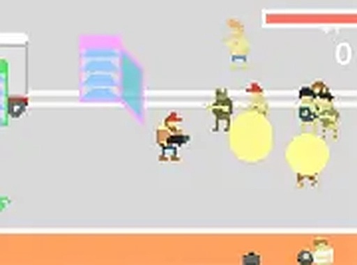 Pixel Defender Endless Run