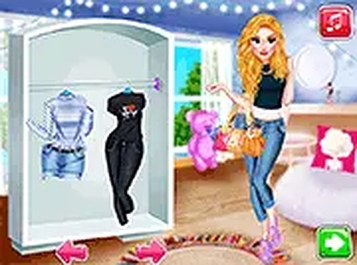 Princess Girls Trip to USA Dress Up Online Game