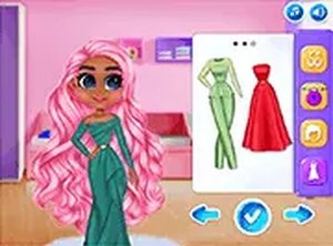 Adorable Girls Valentino Fashion Dress Up Game