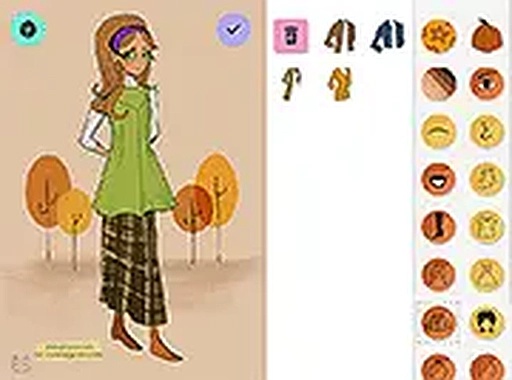 60s Autumn Fashion Dress Up Game
