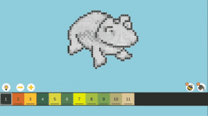 Pixel House Color by Numbers