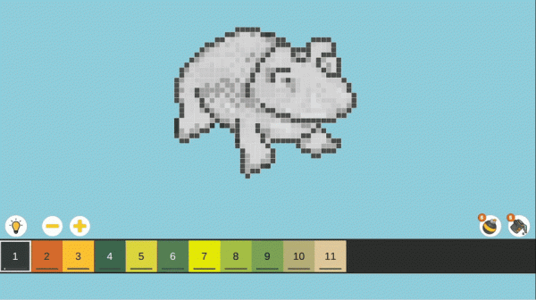 Color by Numbers: Pixel House Puzzle Game Online - Puzzle Game