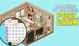 Color by Numbers: Pixel Rooms Puzzle